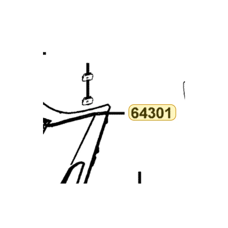 64301-LDH1-E00-N8P COVER FR (Bright Silver) — diagram cutout