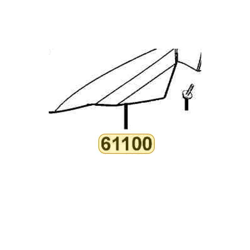 61100-LDH1-E00-R6P FENDER FR (Red) — diagram cutout
