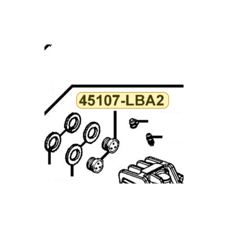 45107-LBA2-E00 PISTON C/P (Ø22MM) — diagram cutout