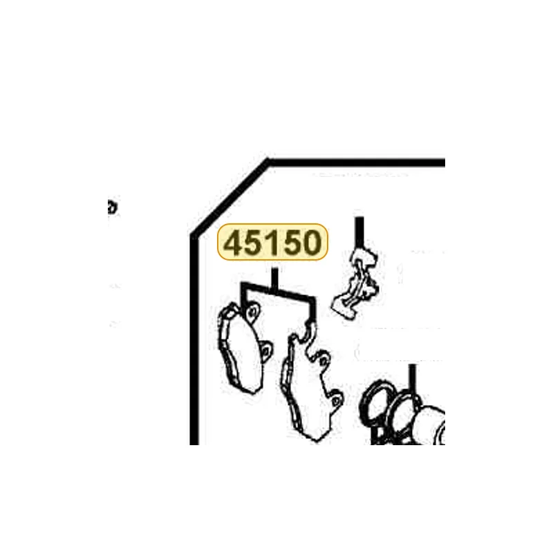 45150-LDH1-305 PAD ASSY — diagram cutout