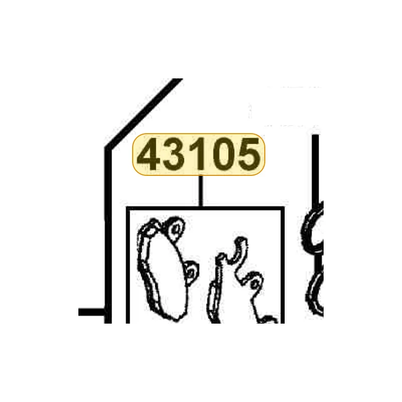 43105-LDH1-305 PAD SET — diagram cutout