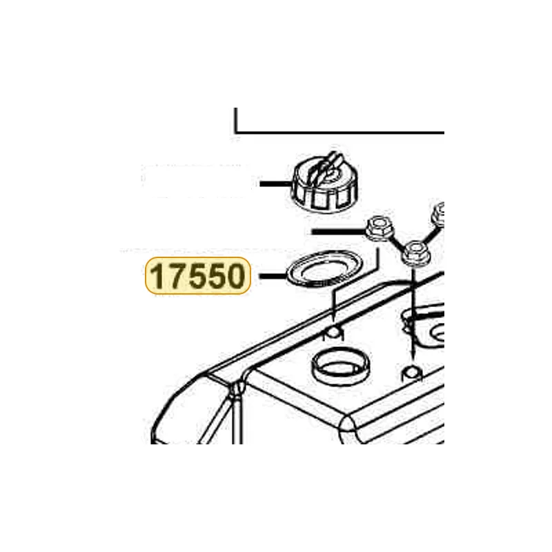 17550-LDH1-E00 TRAY FUEL CAP — diagram cutout