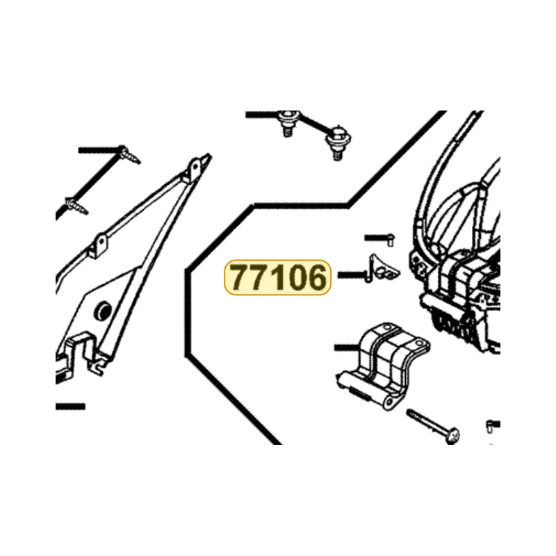77106-LDH1-E00 HOOK HELMET — diagram cutout
