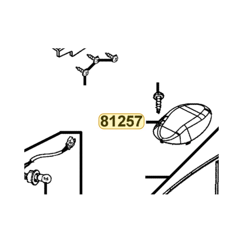 81257-LDH1-E00-N1R COVER ASSY CARB MAINT (Black) — diagram cutout