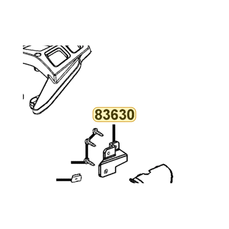83630-LDH1-E00-N1R PLUG L BODY COVER (Black) — diagram cutout