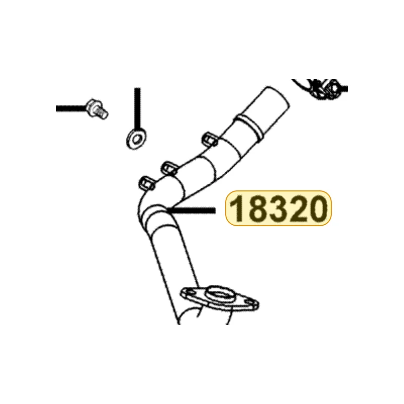 18320-LDH1-E00 PIPE EXHAUST — diagram cutout