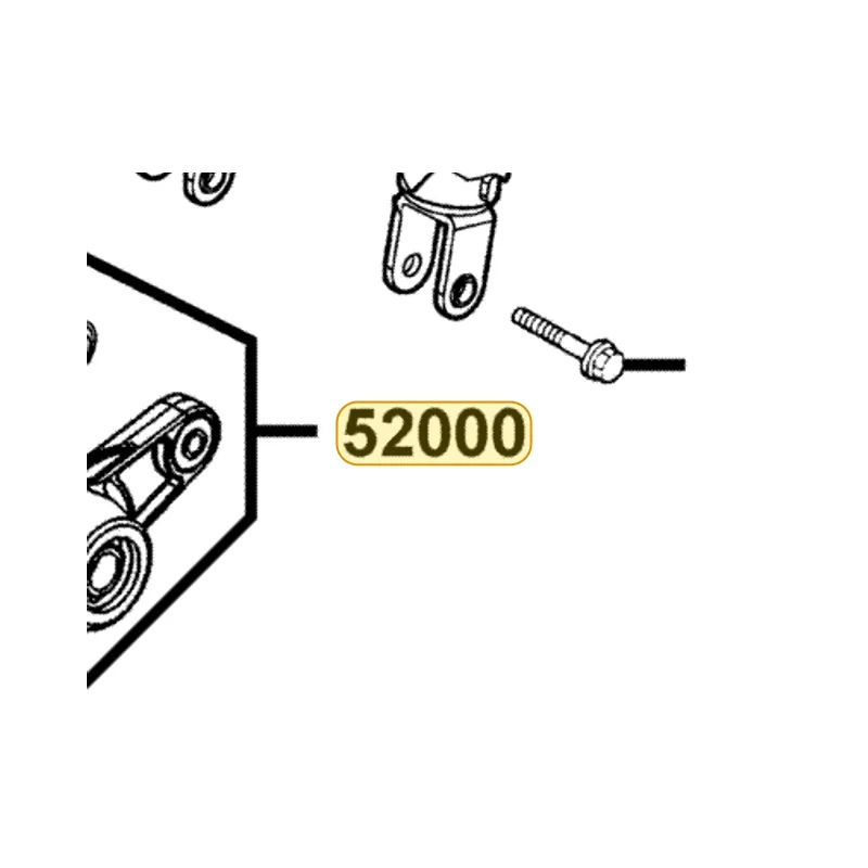 52000-LDH1-E00 FORK ASSY REAR — diagram cutout