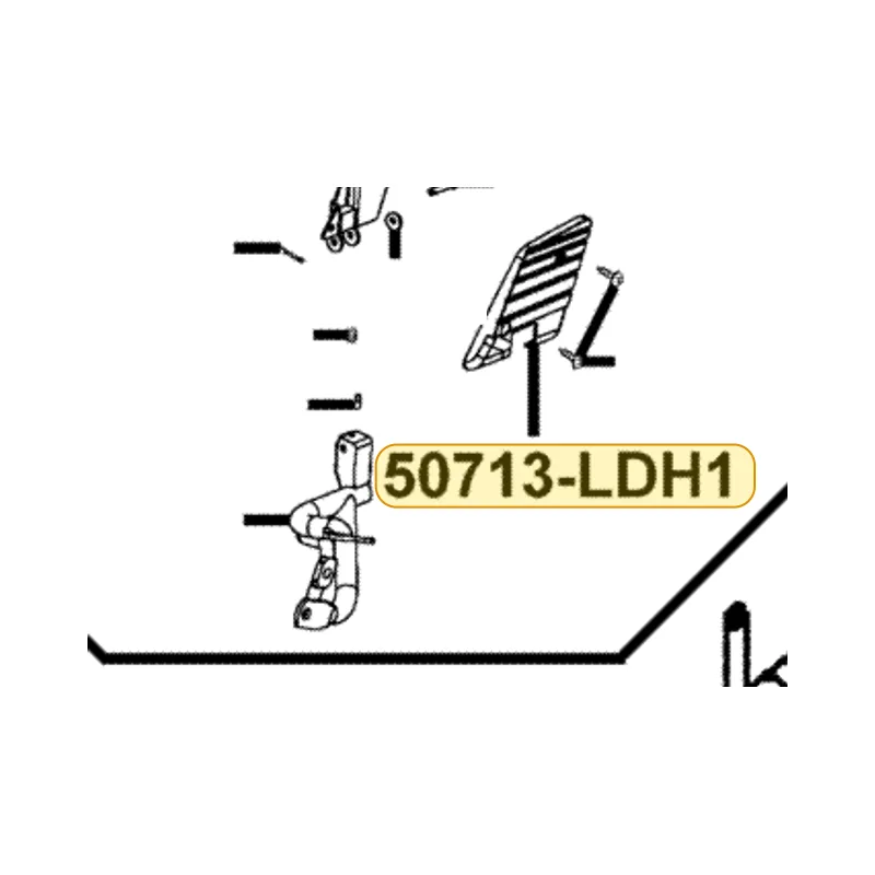 50713-LDH1-E00 RUBBER R RR STEP — diagram cutout