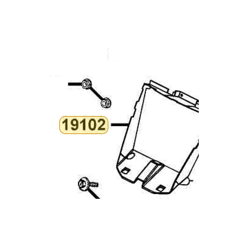 19102-LDH1-E00-N1R DUCT AIR COOLING (Black) — diagram cutout