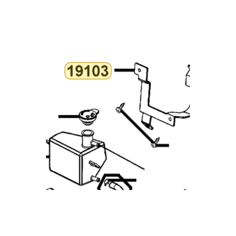 19103-LDH1-E00 STAY RESERVE TANK — diagram cutout