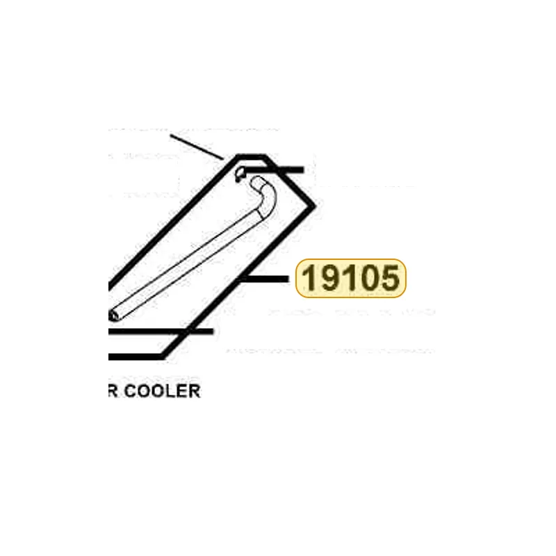 19105-LDH1-E00 HOSE ASSY RESERVE TANK TO WATER COOLER — diagram cutout