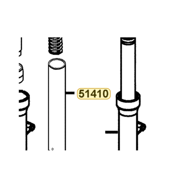 51410-LDH1-E00 FORK PIPE COMP — diagram cutout