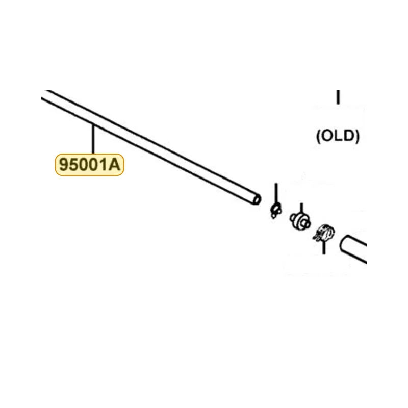 95001-451400-40 TUBE FUEL 4.5*1400 — diagram cutout