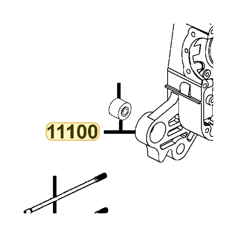 11100-LBD6-305 CRANKCASE SET R — diagram cutout