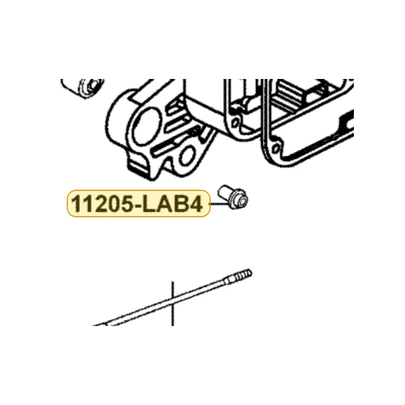 11205-LAB4-900 BUSH MAIN STAND — diagram cutout