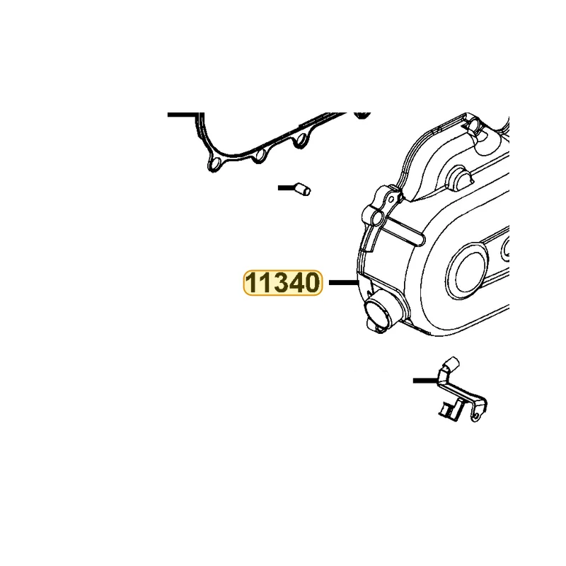 11340-LCD2-E00-N8A COVER COMP L SIDE (Bright Silver) — diagram cutout