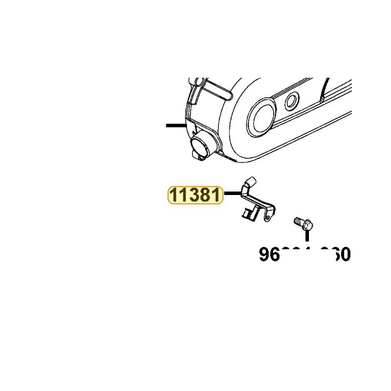11381-LBC9-900 CLAMPER THROTTLE CABLE — diagram cutout