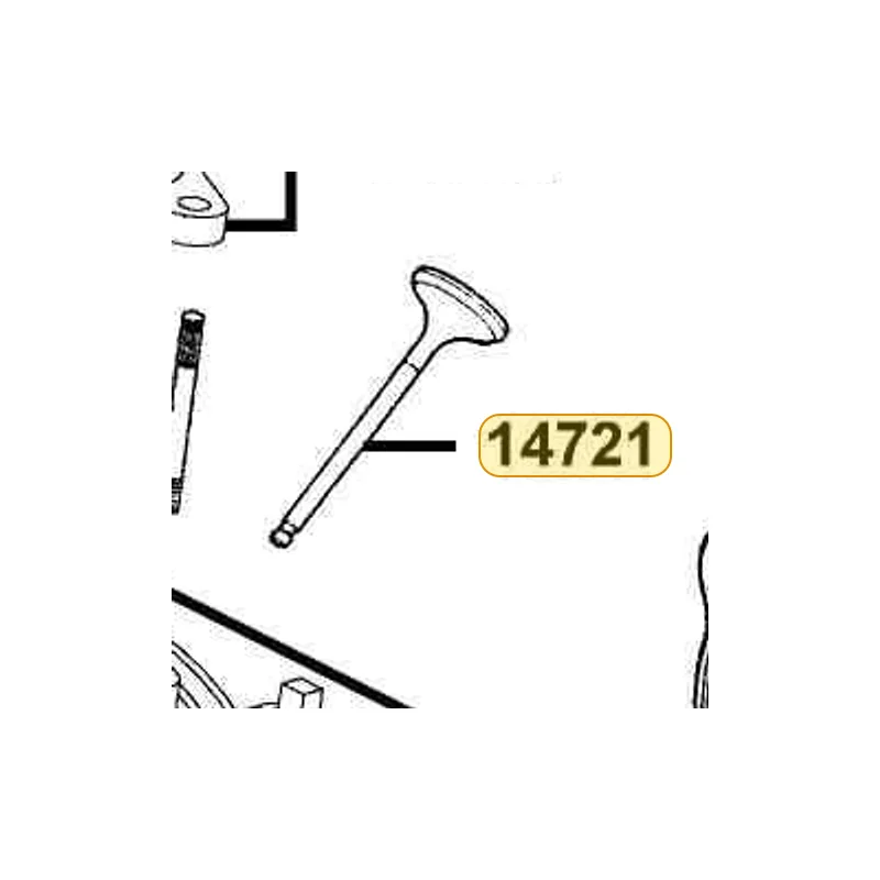 14721-LBC9-900 VALVE EXHAUST — diagram cutout