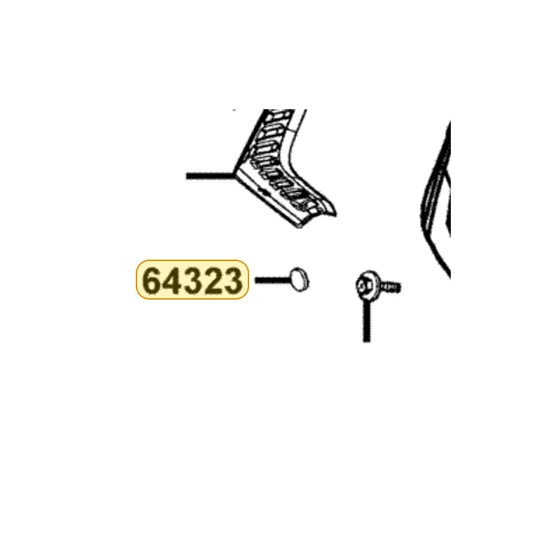 64323-LDH1-E00-N1P PLUG FR COVER — diagram cutout
