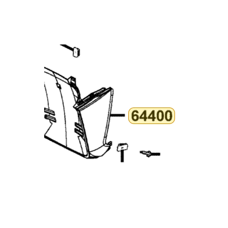 64400-LDH1-M30-C9P COWL UNDER — diagram cutout
