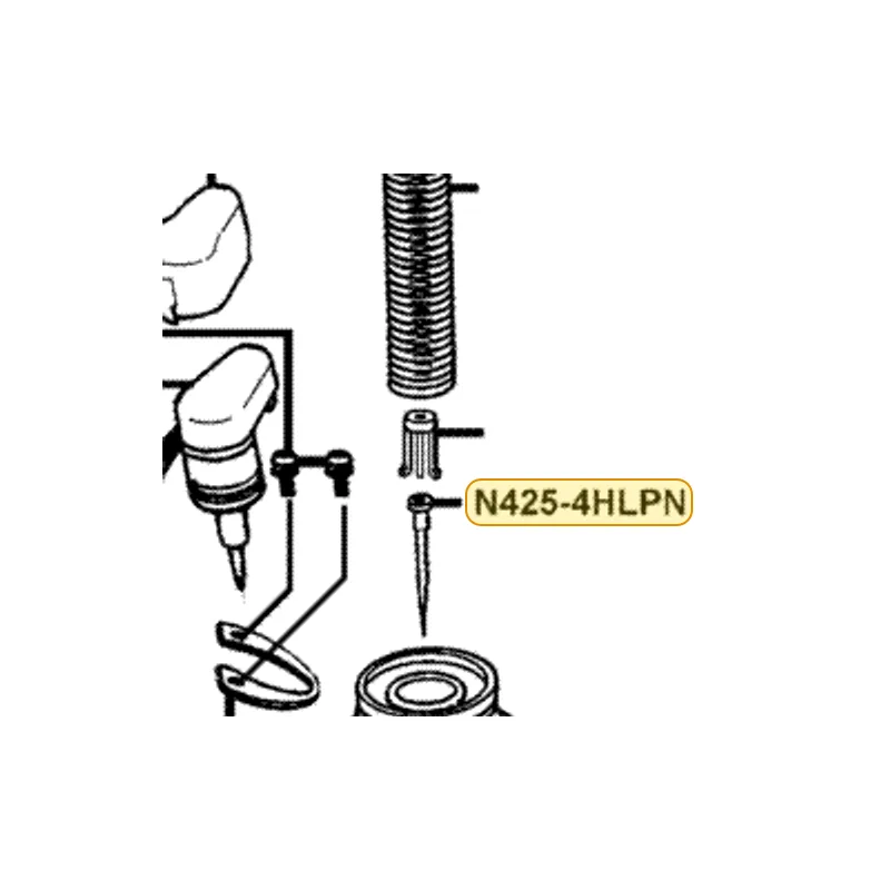 N425-4HLPN JET NEEDLE COMP — diagram cutout