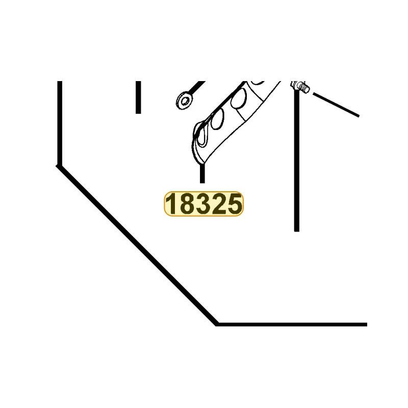 18325-LCD2-E00-F6S PROTECTOR EXH PIPE (Mat Comium Plated) — diagram cutout