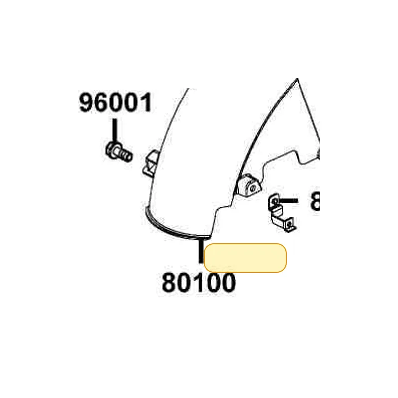 80100-LCD2-E00 FENDER RR TIRE — diagram cutout