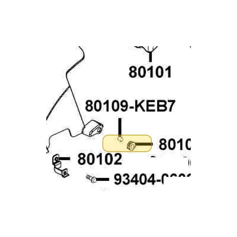 80102-LCD2-E00 STAY RR TIRE FENDER — diagram cutout