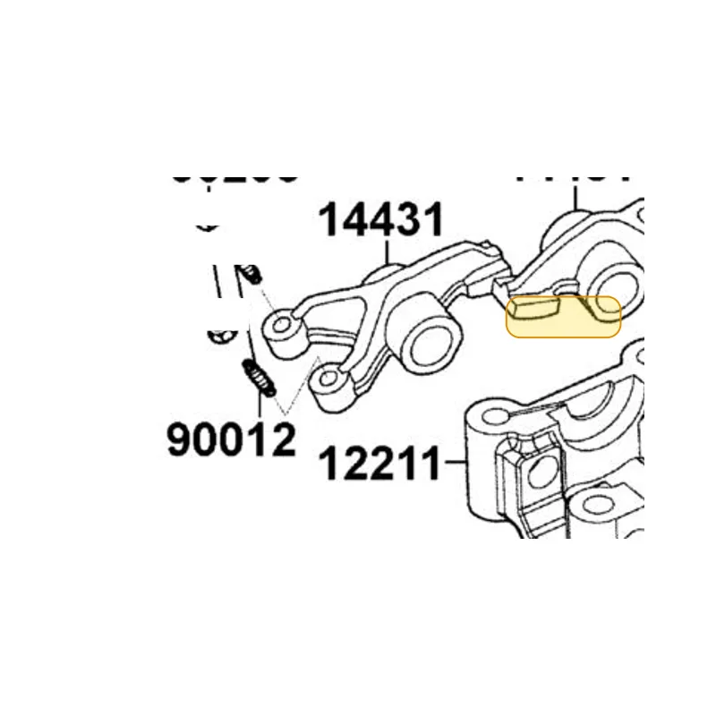 14431-KKA7-900 ARM VALVE ROCKER — diagram cutout