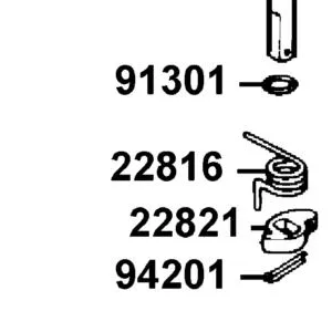 22816-3E55-001 SPRING CLUTCH LEVER — diagram cutout