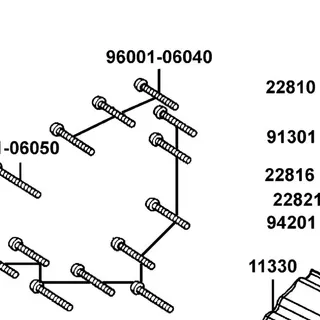 96001-06040-02 BOLT FLANGE SH 6*40 — diagram cutout