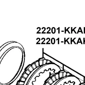 22201-KKAK-90A DISK CLUTCH FRICTION — diagram cutout