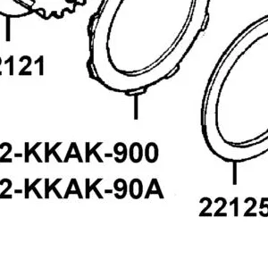 22202-KKAK-90A DISK CLUTCH FRICTION — diagram cutout