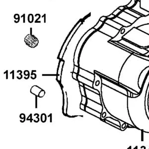 11395-KEC2-980 GASKET LEFT CRANK CASE — diagram cutout