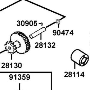 28132-KGG7-001 SHAFT REDUCTION GEAR — diagram cutout