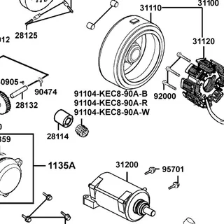 91104-KEC8-90B-W BEARING NEEDLE 22*28*17V2 (-0.004~-0.006) — diagram cutout
