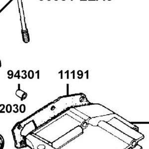 11191-KEC2-980 GASKET??? CRANK CASE — diagram cutout