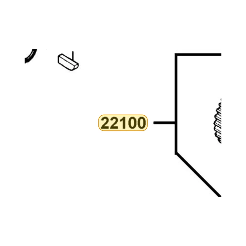 22100-LEC8-E01 GEAR COMP BLANCER — diagram cutout