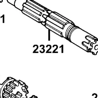 23221-KKAK-900 SHAFT COUNTER TRANSMISSION — diagram cutout