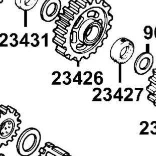 23426-KKAK-900 GEAR COUNTER SHAFT LOW — diagram cutout