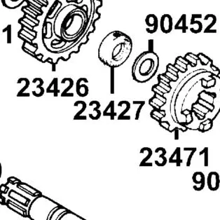 23427-4K39-001 COLLAR COUNTER SHAFT LOW GEAR — diagram cutout