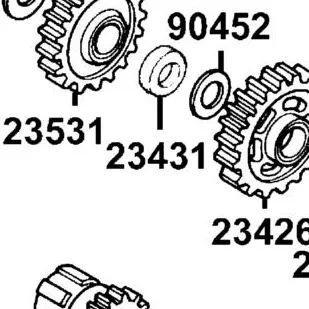 23431-4K39-001 COLLAR IDLE STARTER GEAR — diagram cutout