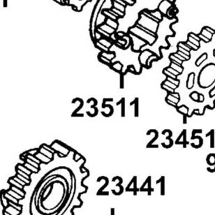 23511-KKA8-900 GEAR C-5 (24T) — diagram cutout