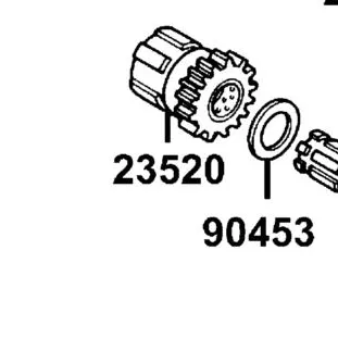 23520-KEC2-900 GEAR COMP STARTER — diagram cutout