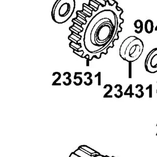 23531-4K39-001 GEAR ONLY IDLE STARTER — diagram cutout