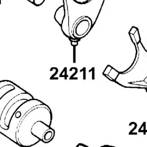 24211-1G07-002 FORK RIGHT GEAR SHIFT — diagram cutout
