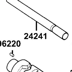 24241-1G07-001 SHAFT GEAR SHIFT FORK GUIDE — diagram cutout