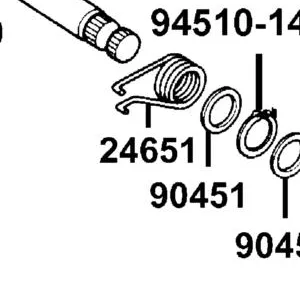 24651-3H98-941 SPRING GEAR SHIFT RETURN — diagram cutout