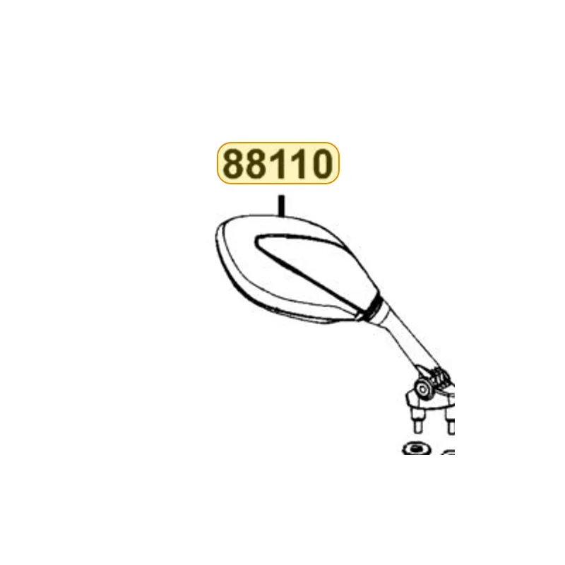 88110-LEC8-E01-NEP MIRROR ASSY R BACK — diagram cutout