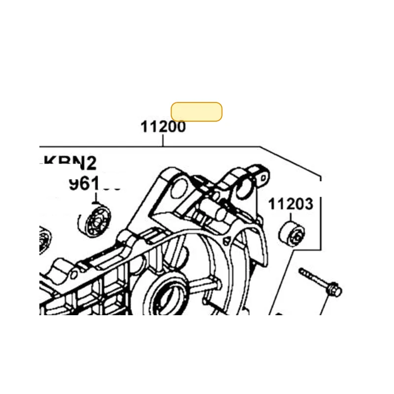 11200-LDA2-305 CRANK CASE SET LEFT — diagram cutout